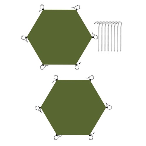 Hexagonal tent footprint - hexagonal,