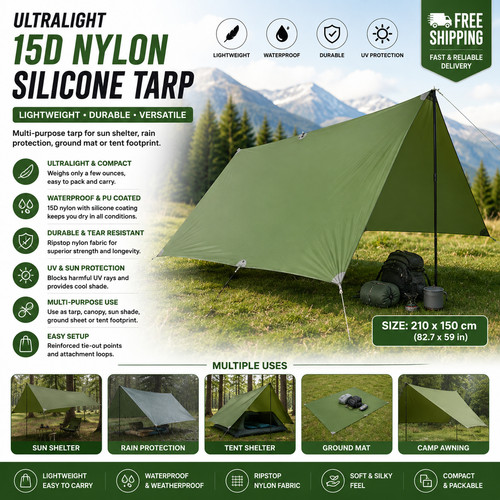 Ultralight 15d nylon silicone - 15d,