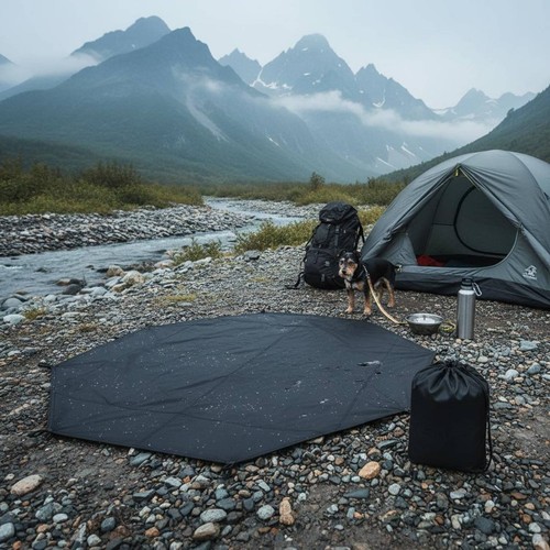 Pyramid tent footprint - pyramid,