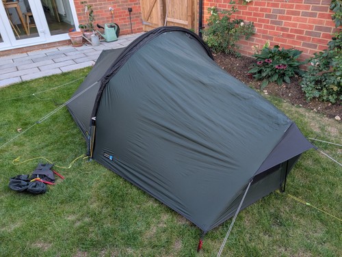 Man lightweight backpacking - man,